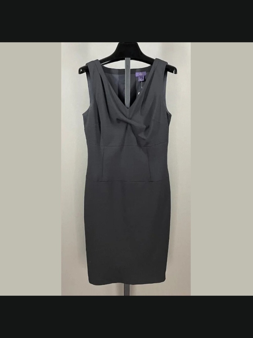 NEW NYDJ Dress Womens 6 black pencil sheath classic cocktail preppy